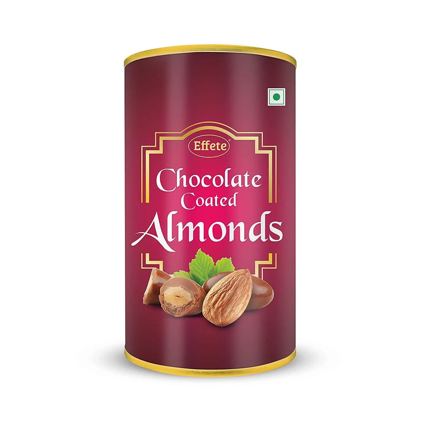 045 879 Effete Festival Gift Combo - Chocolate Coated Roasted Almond 96gm with Golden Rose 10 INCHES with Carry Bag