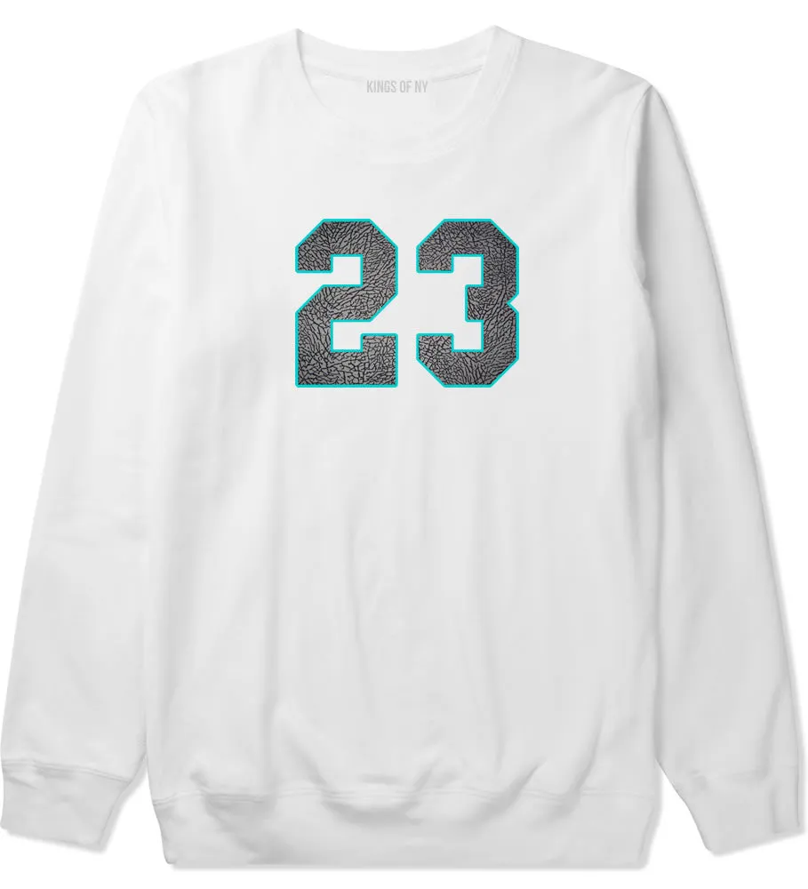 23 Cement Blue Jersey Crewneck Sweatshirt