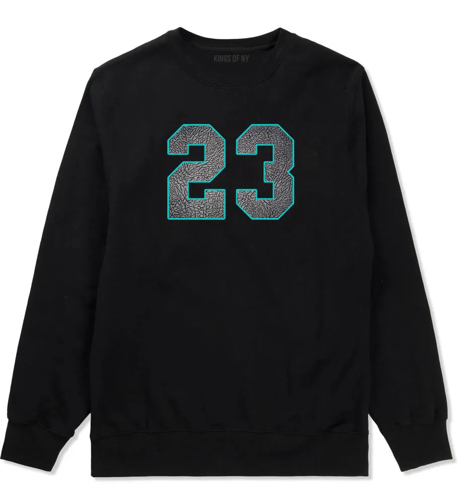 23 Cement Blue Jersey Crewneck Sweatshirt