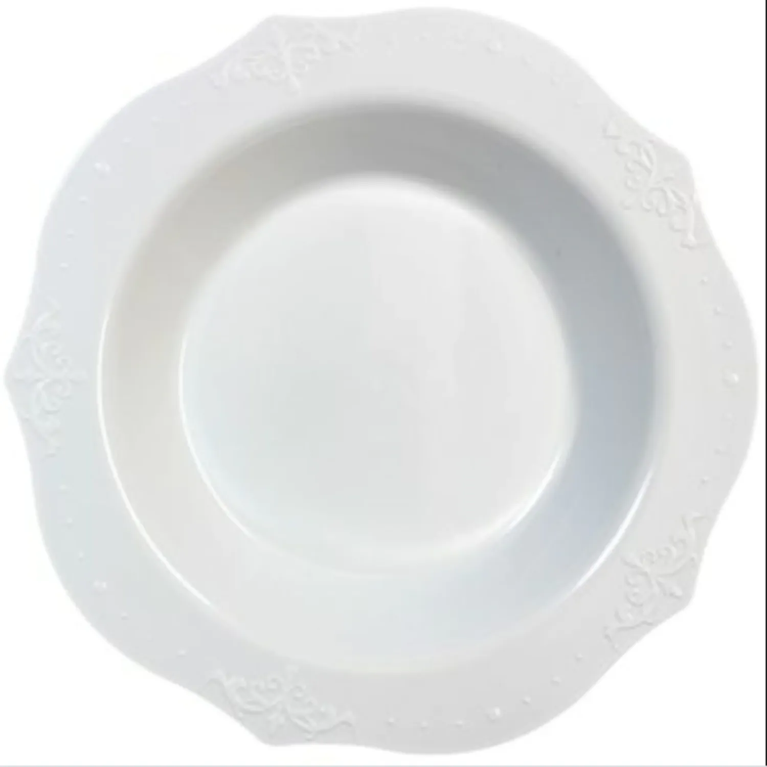 Antique Collection Plastic Bowls White 12 oz