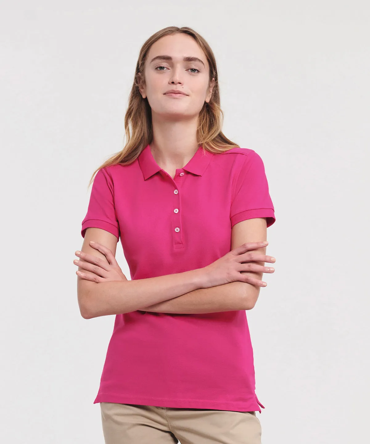 Azure Blue - Women's stretch polo