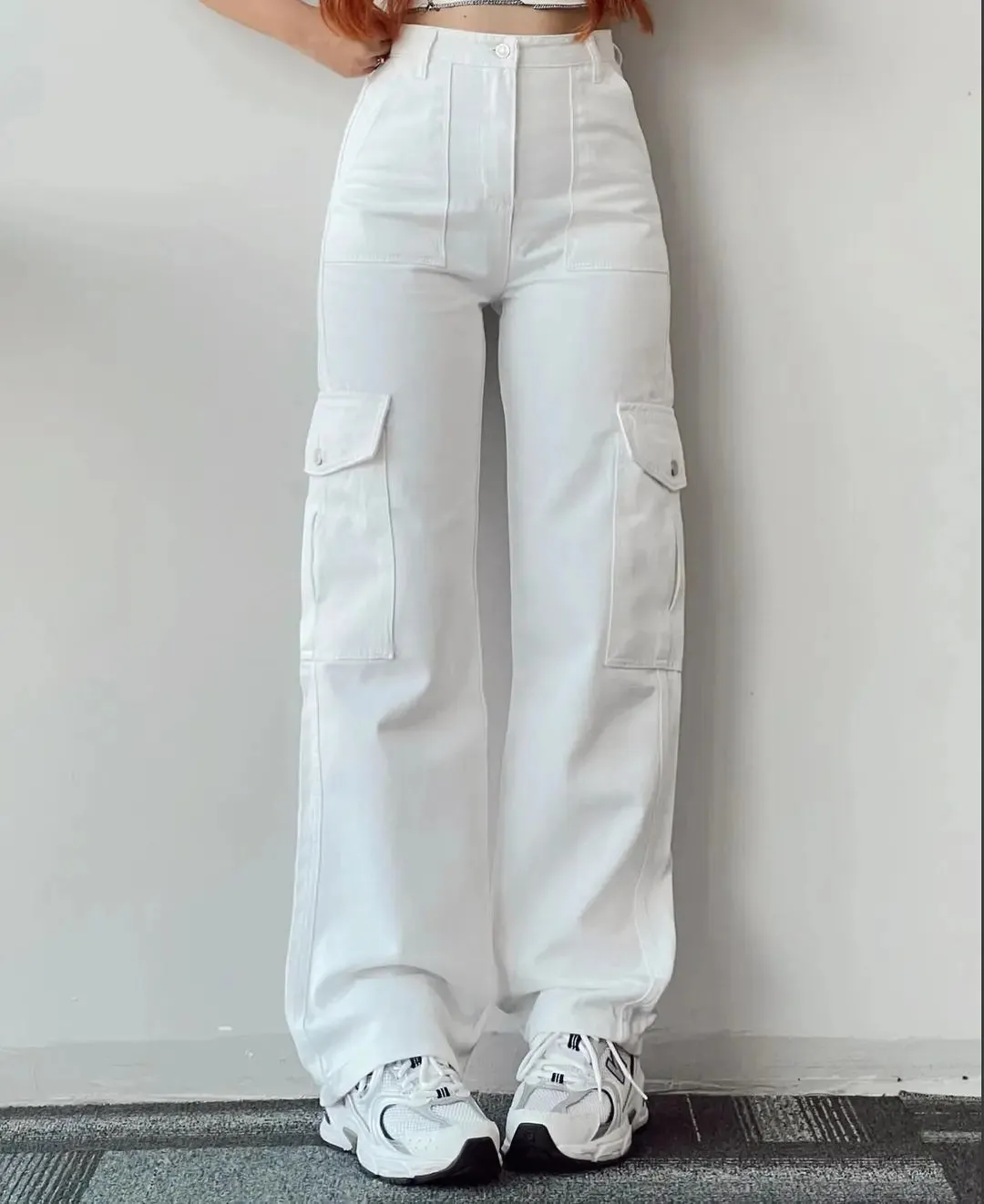 Casual Wide Leg Streetwear Pants with Pockets