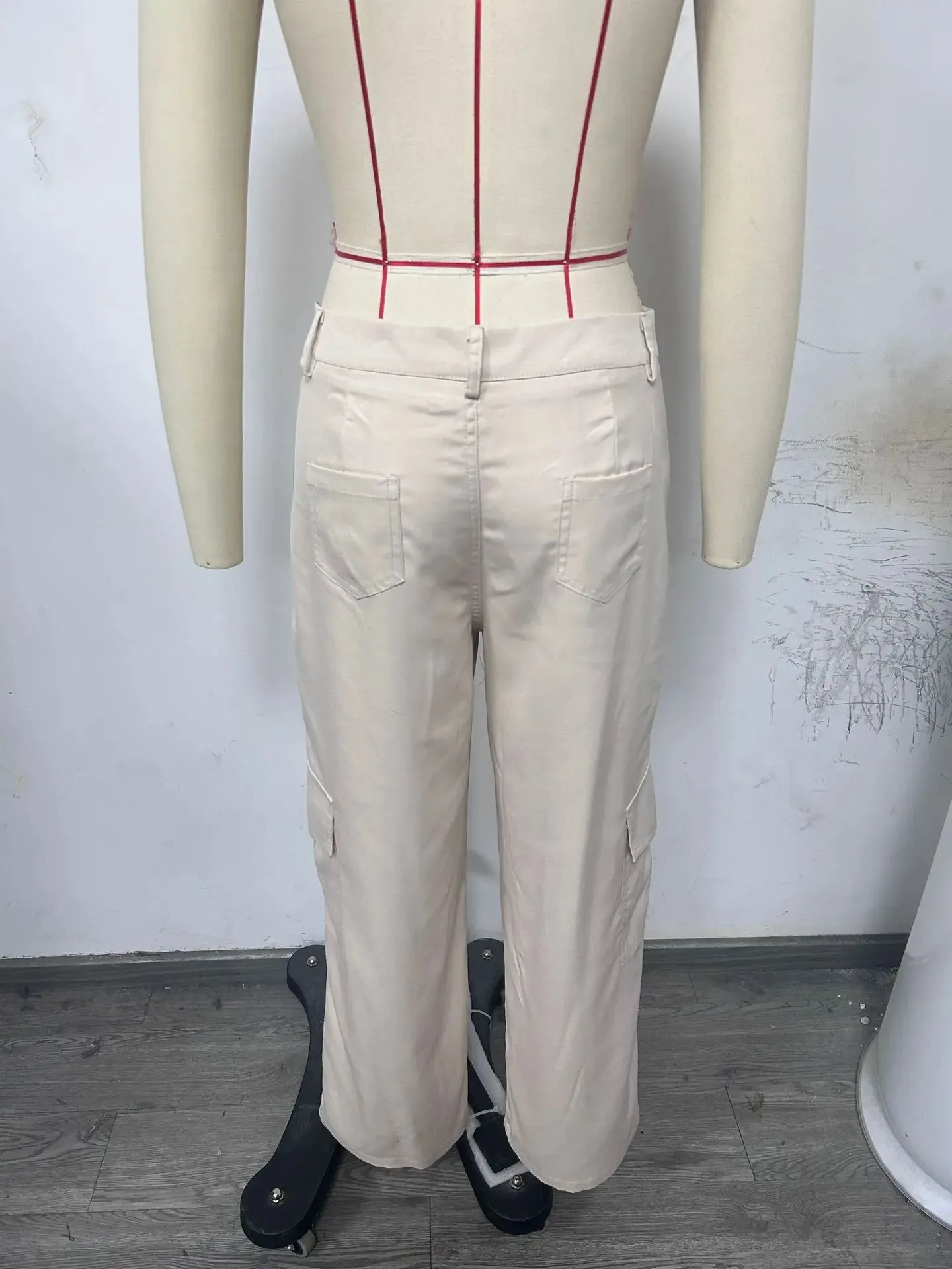 Casual Wide Leg Streetwear Pants with Pockets