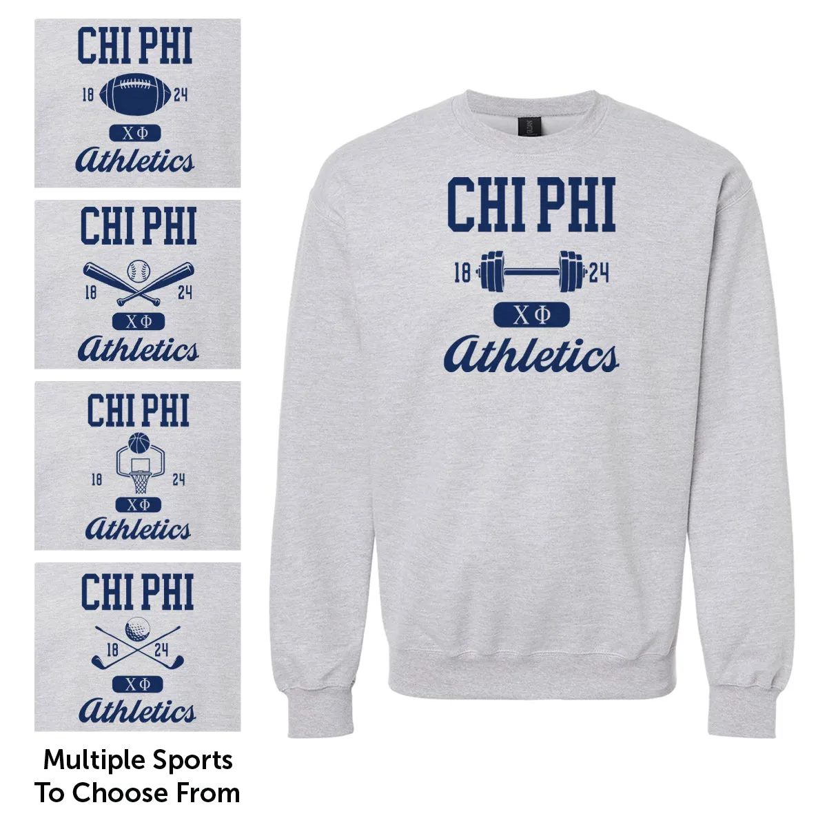 Chi Phi Athletic Crewneck