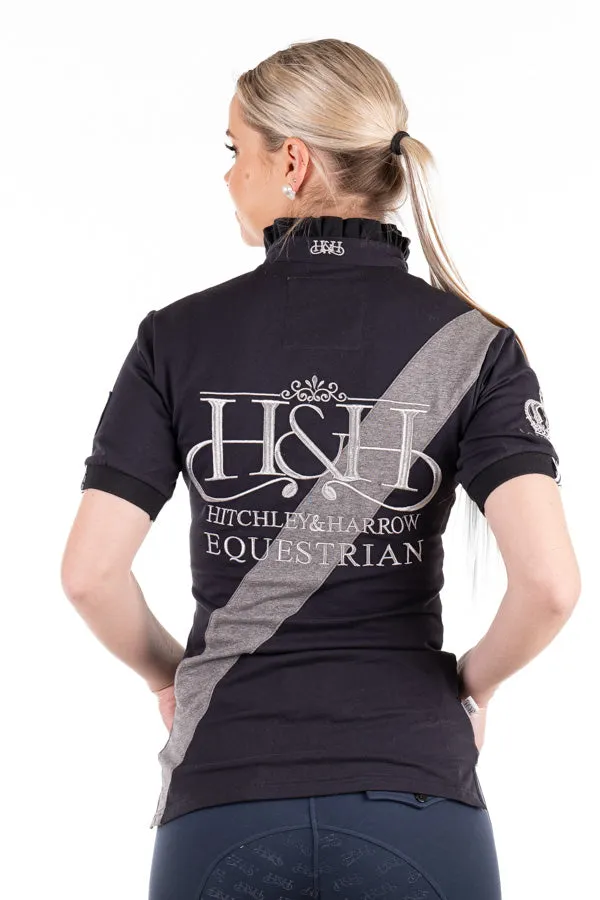 Equestrian Collection - Sash Fitted Polo - EE01-19 Navy