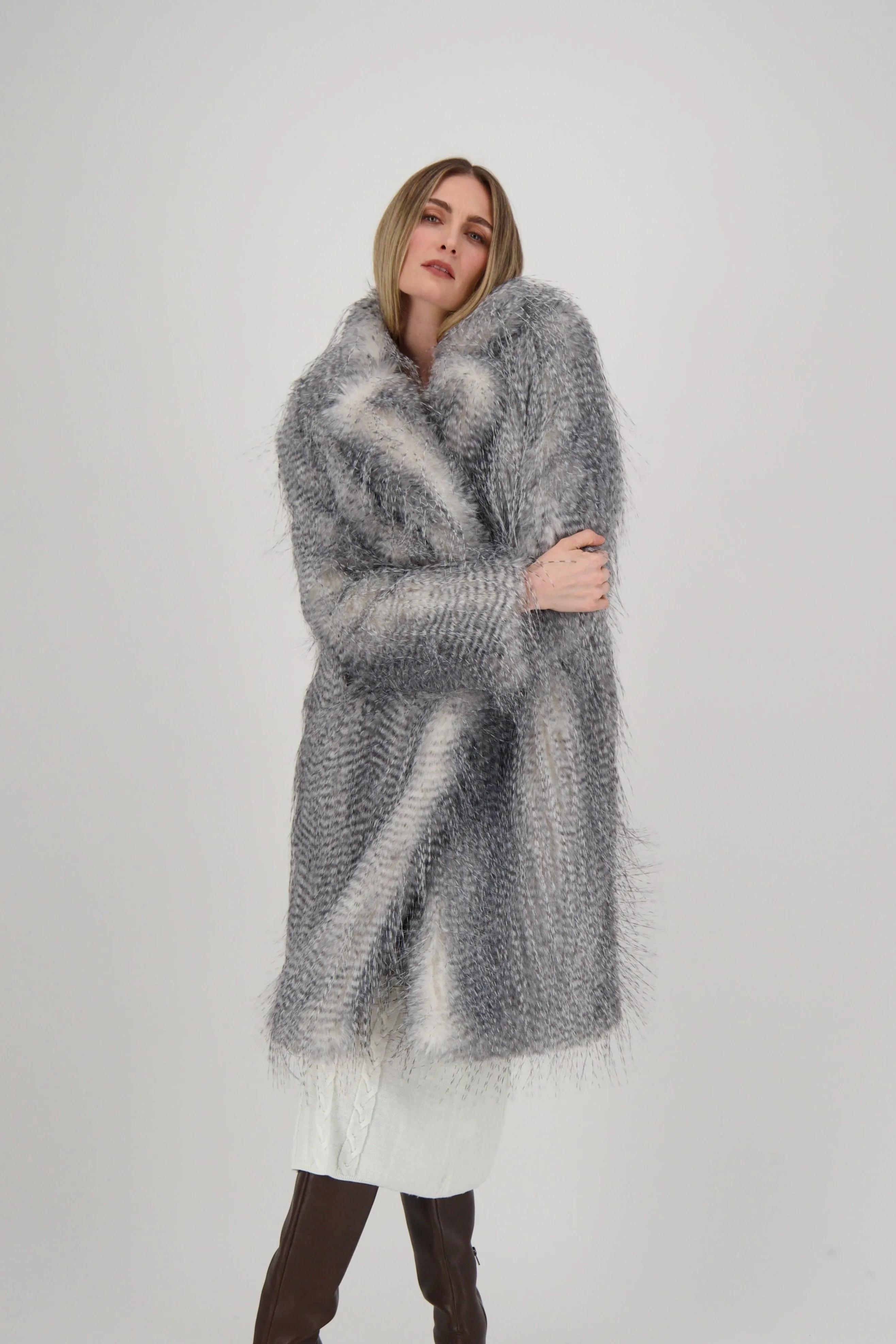 Eyelash Faux Fur Coat