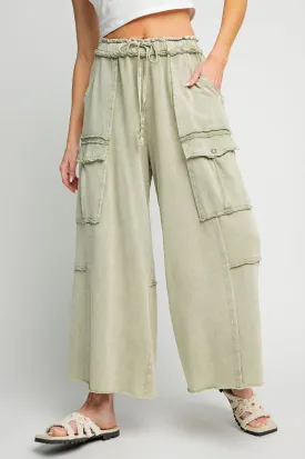 Faded Sage Mineral Wash Pants