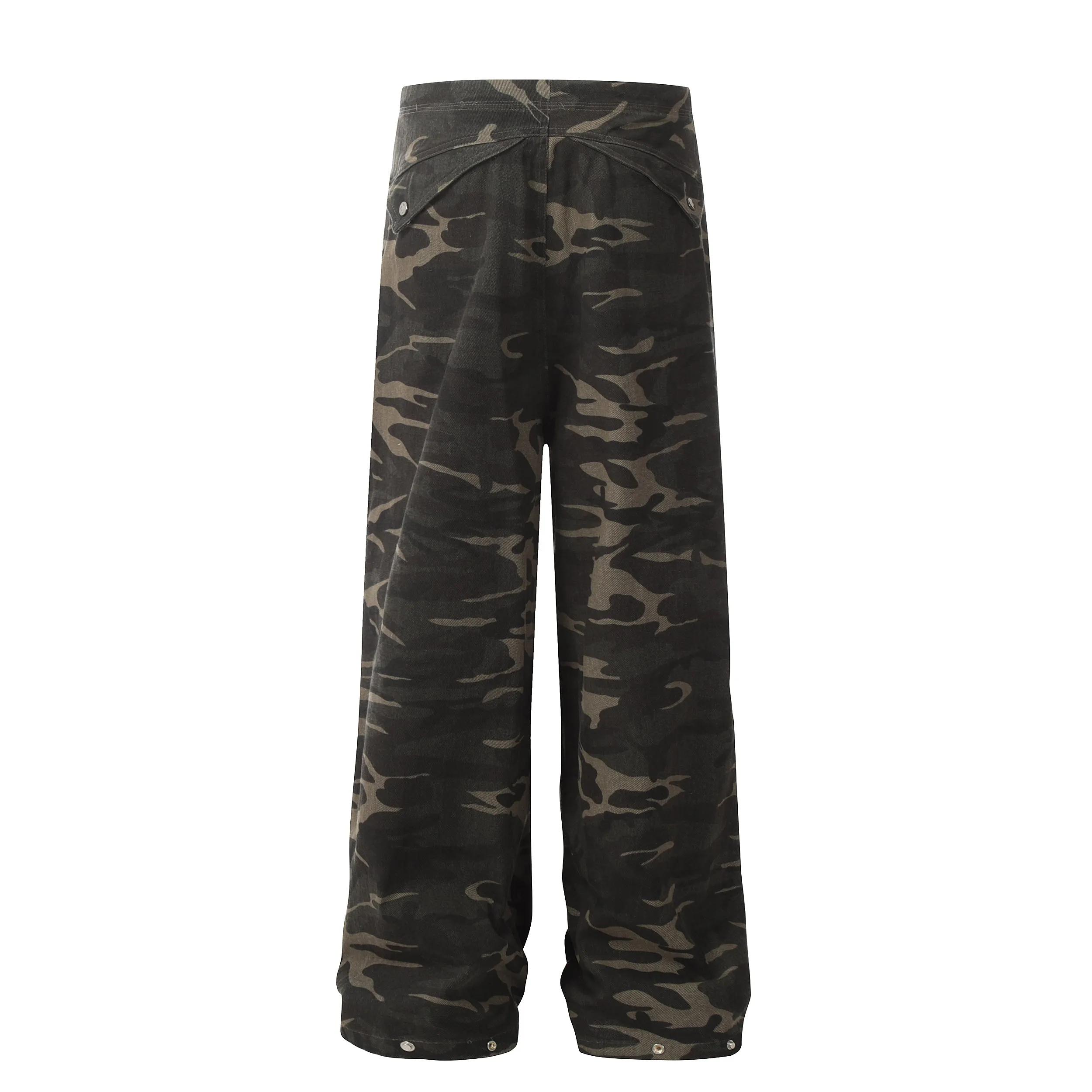 Faire Echo Camo Design Straight-Leg Pants