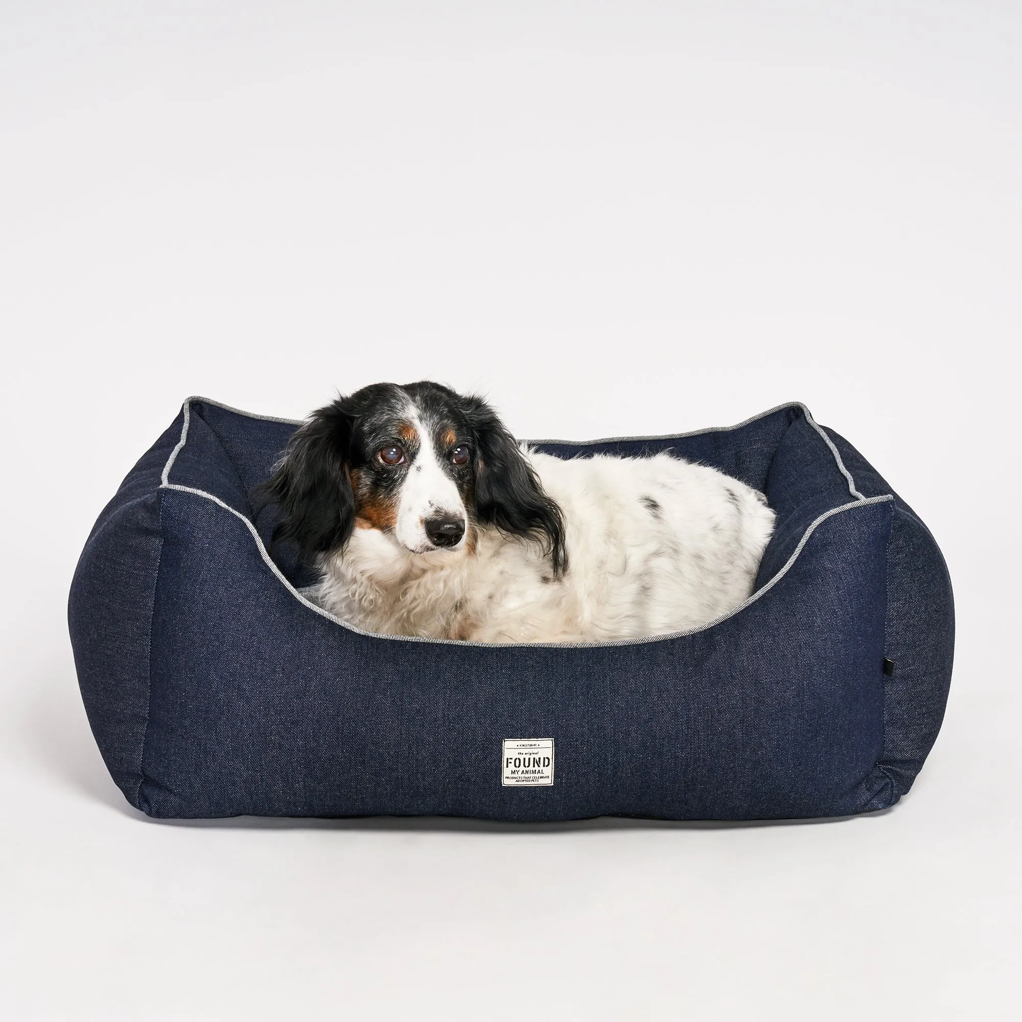 Found My Animal Denim Dog Bed