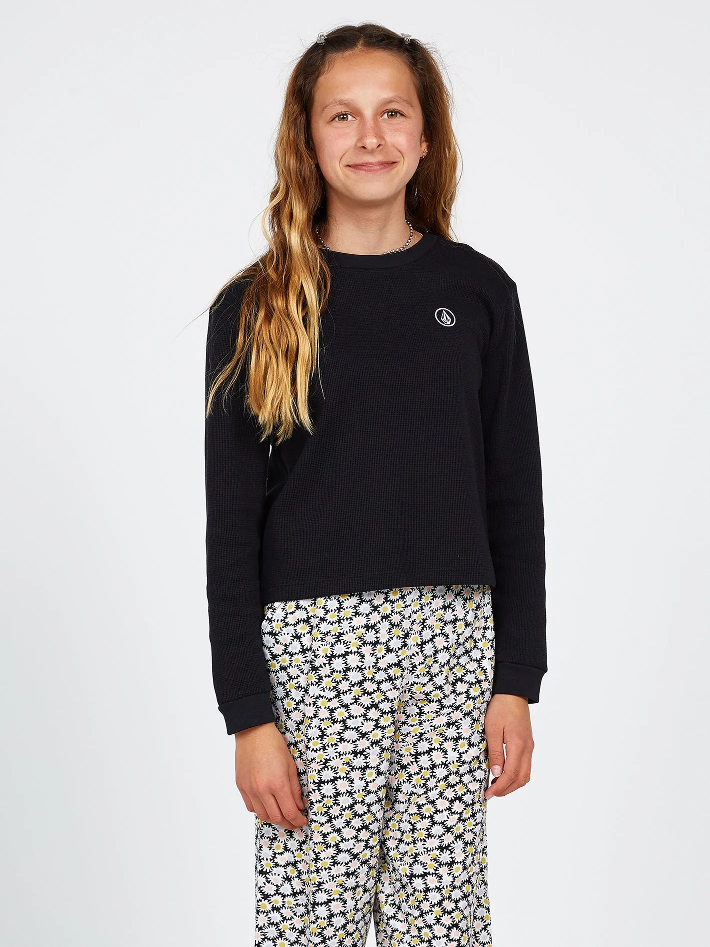 Girls Thermality Long Sleeve Tee - Black