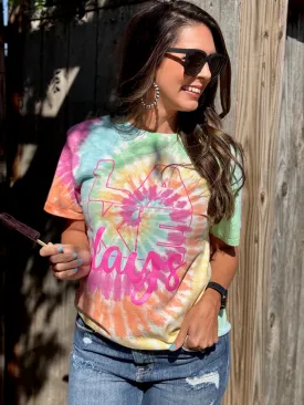 Lake Days Tie Dye Graphic Tee by Texas True Threads