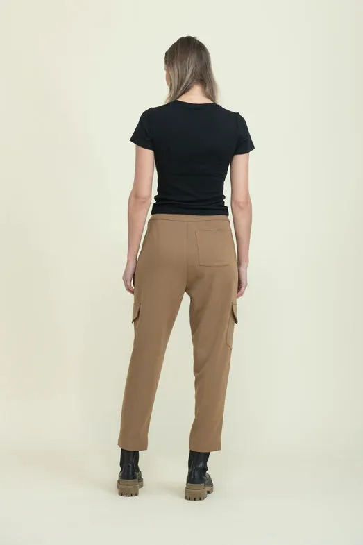 Laurel Slim Cargo Pant- Deep Caramel