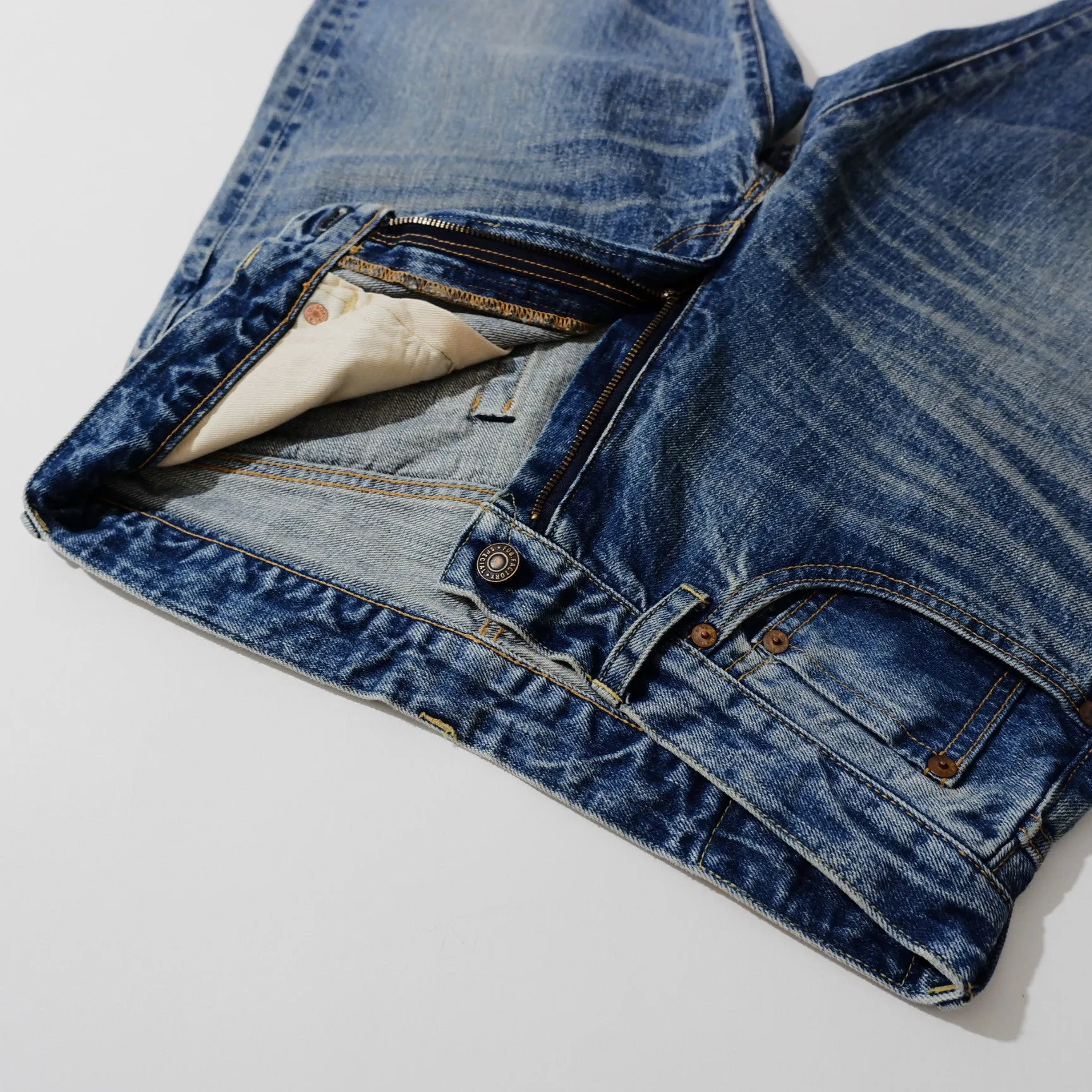 Light Indigo Selvedge Denim Jeans