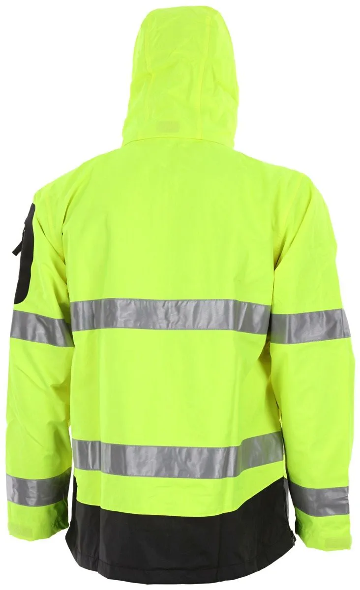 MCR Safety UltraTech UT38JH ANSI Type R Class 3 High Visibility Rain Jacket, Hi Vis Lime, 1 Each