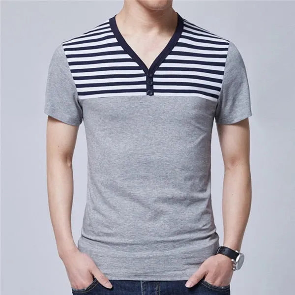 Men Polo Shirt 2019 Summer Men Business Casual Breathable White Striped Short Sleeve Polo Shirt Pure Cotton Work Clothes Polos