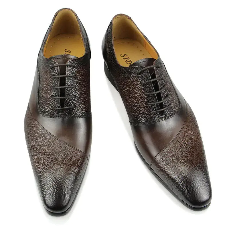 Men's Business Cap Toe Oxford Shoes