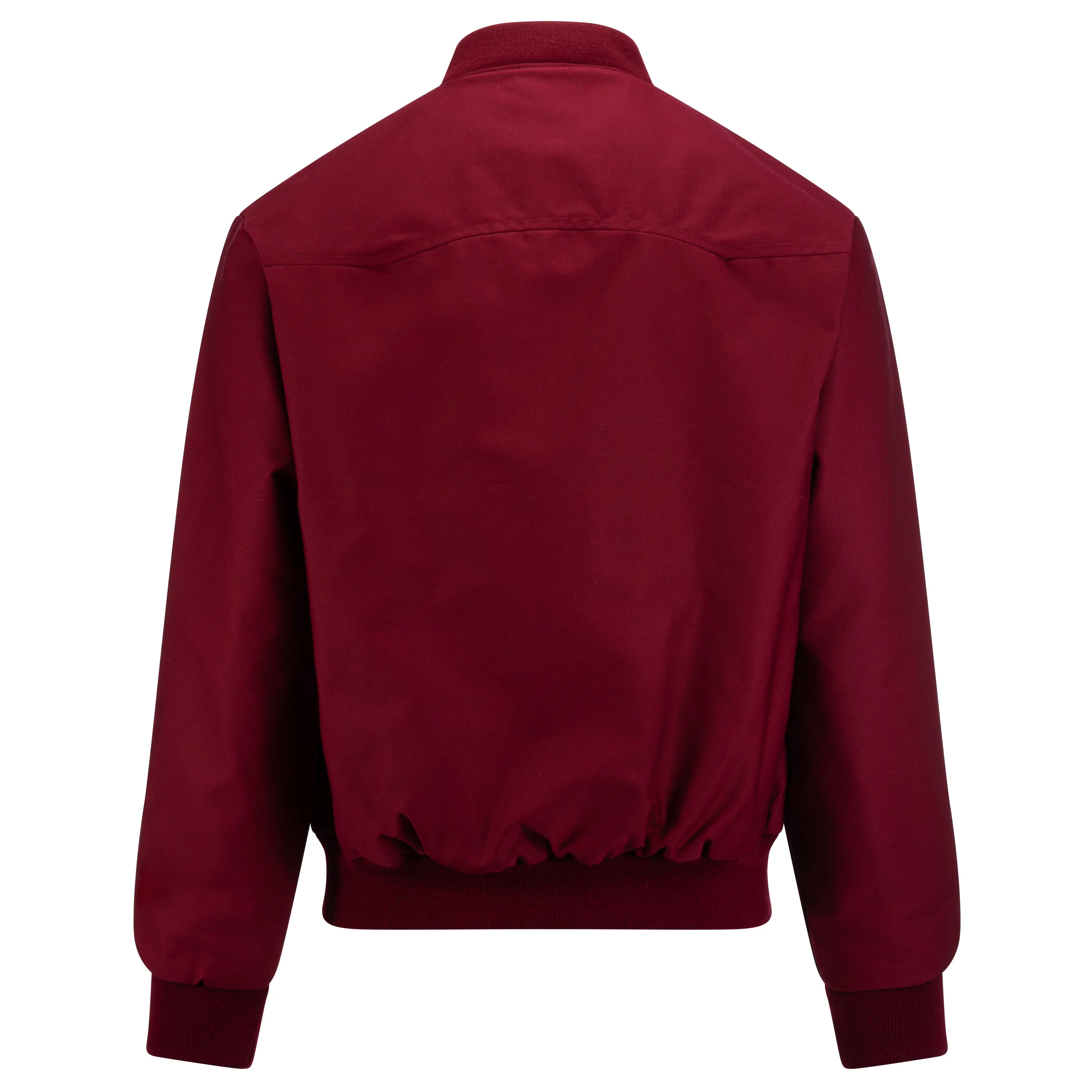 Mens Harrington Bomber Jacket - Burgundy