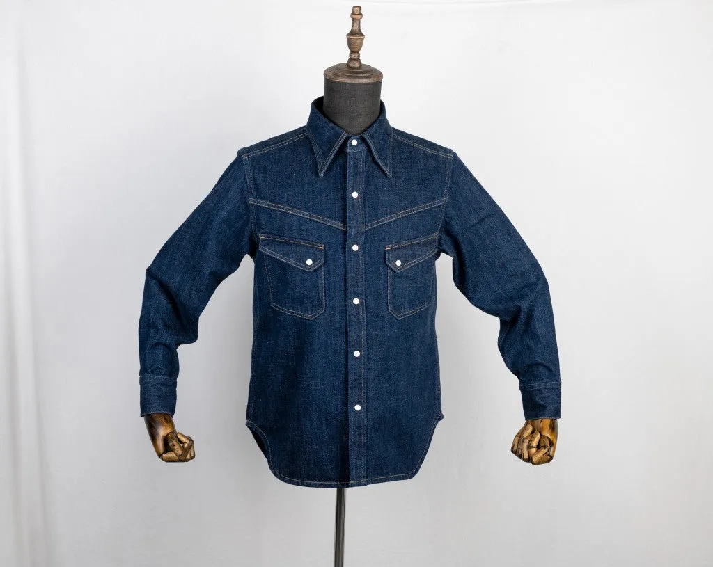 Men's Indigo Western Denim Shirt