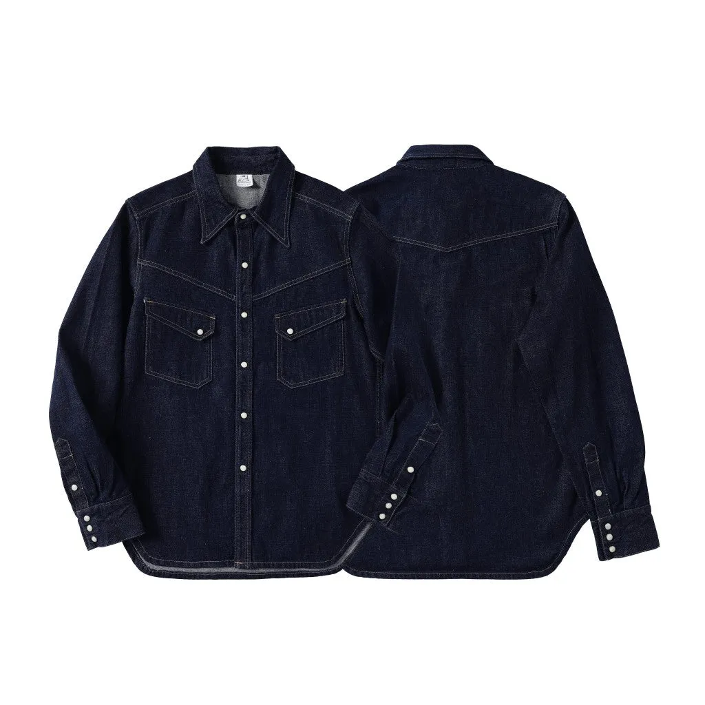 Men's Indigo Western Denim Shirt