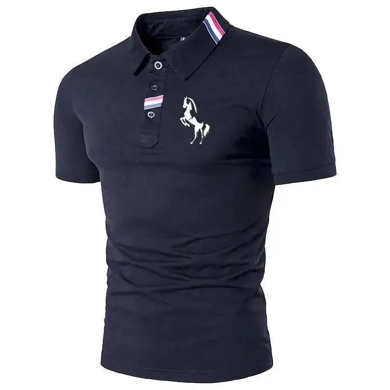 Men's Short Sleeve Solid Colour Polo Shirt