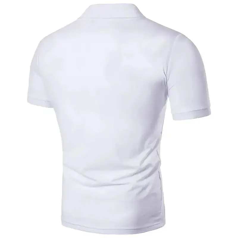 Men's Short Sleeve Solid Colour Polo Shirt