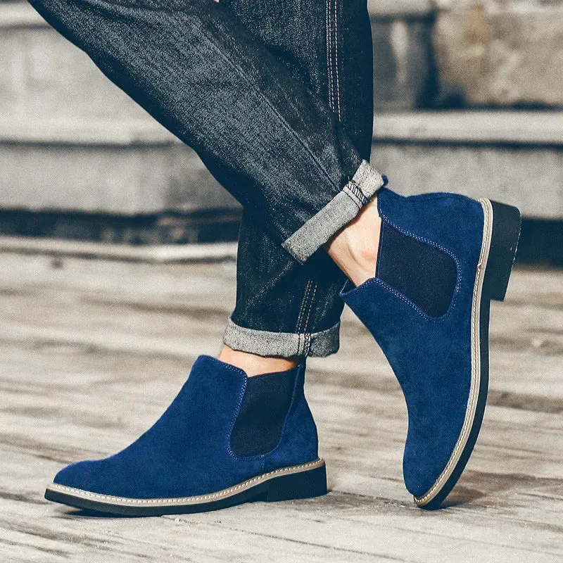 Men's Suede Chelsea Boots