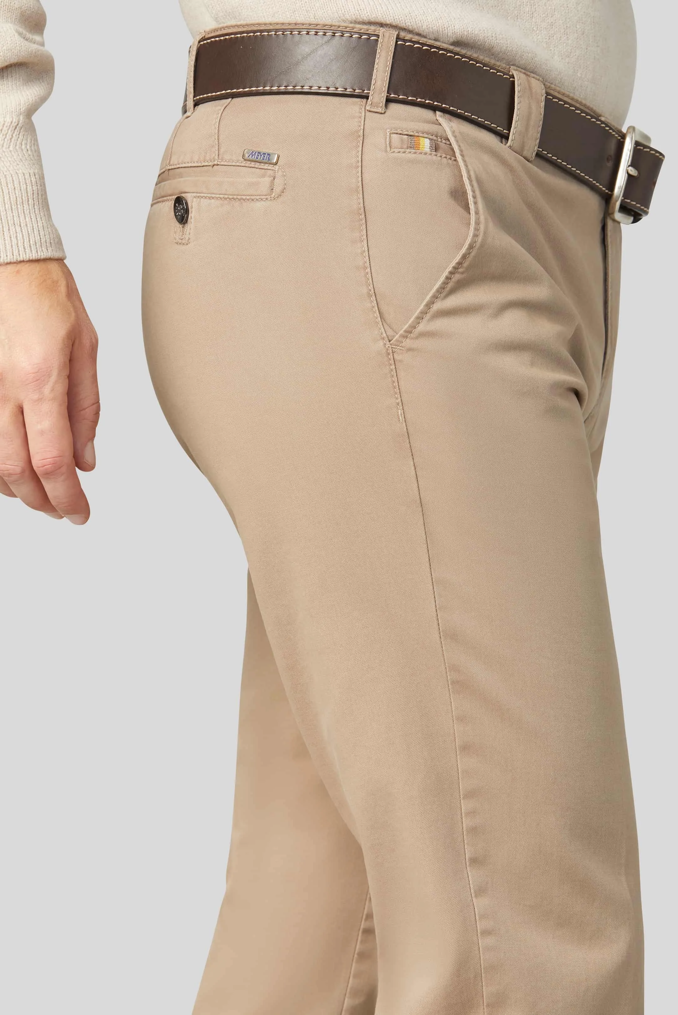 MEYER Roma Trousers - 316 Luxury Cotton Chinos - Beige