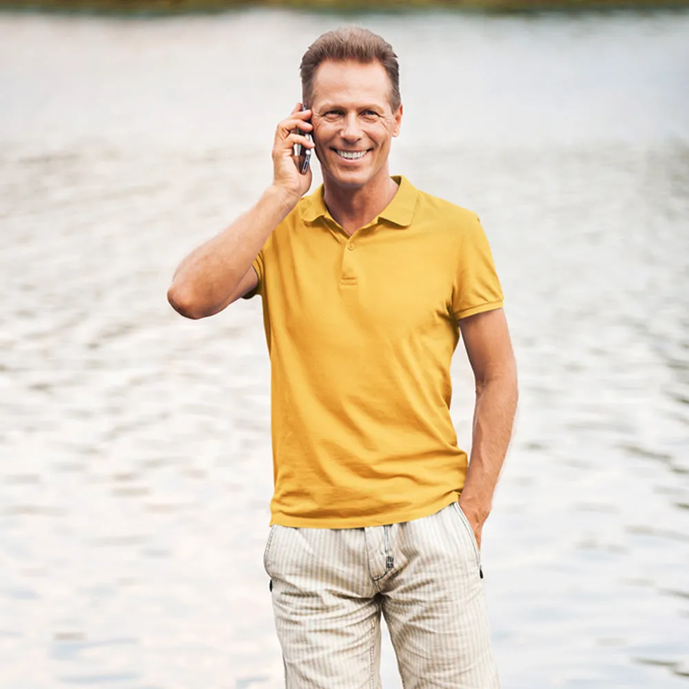 Mustard Yellow Polo T shirt