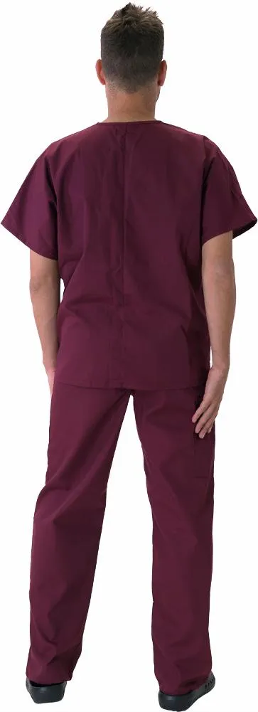 Natural Workwear Mens Authentic EDS Unisex Medical Uniform Cargo Scrub Set, 39918