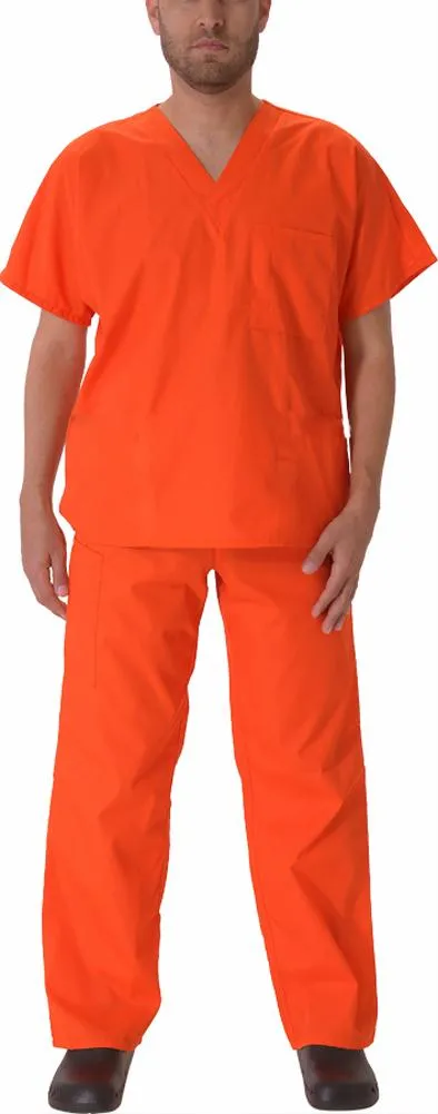 Natural Workwear Mens Authentic EDS Unisex Medical Uniform Cargo Scrub Set, 39918