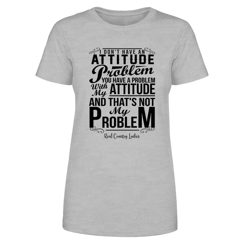 Not My Problem Black Print Front Apparel