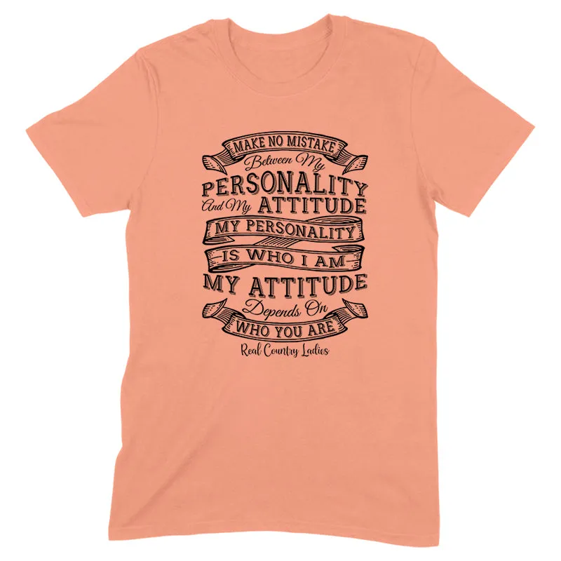 Personality Attitude Black Print Front Apparel