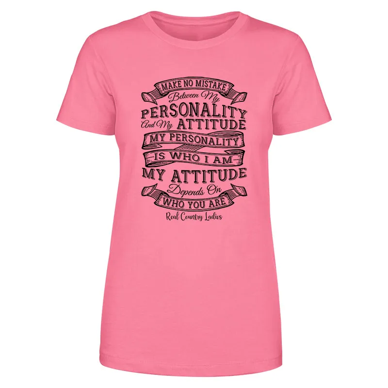 Personality Attitude Black Print Front Apparel