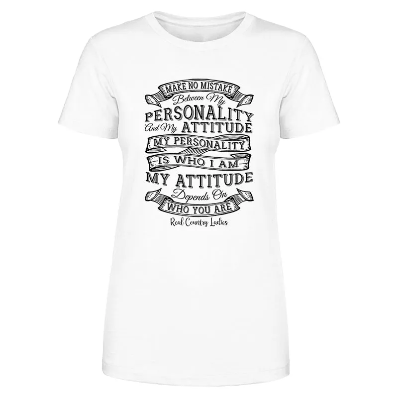 Personality Attitude Black Print Front Apparel