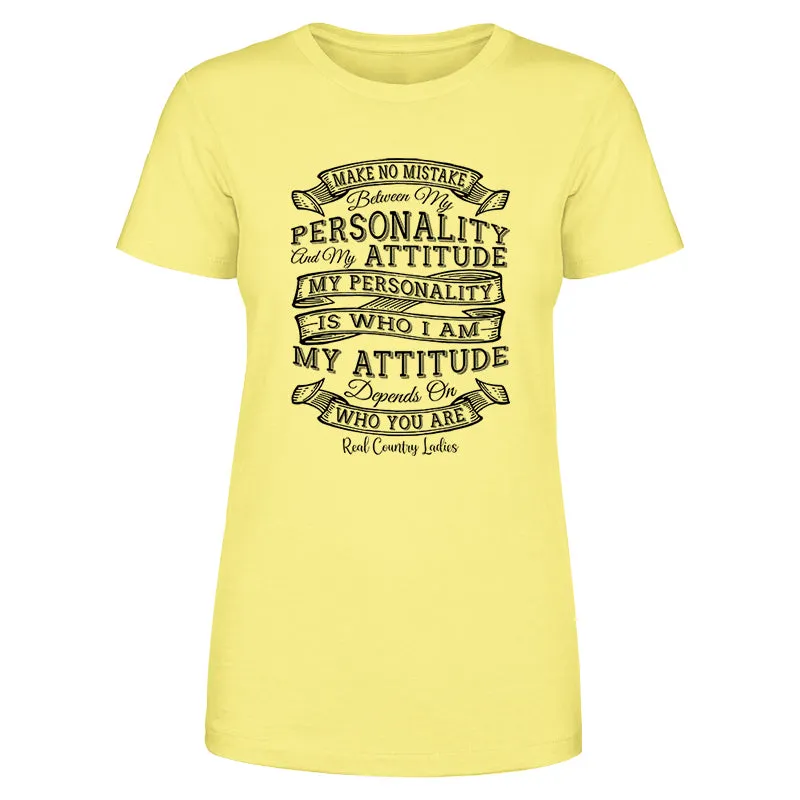 Personality Attitude Black Print Front Apparel