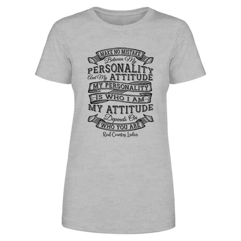 Personality Attitude Black Print Front Apparel