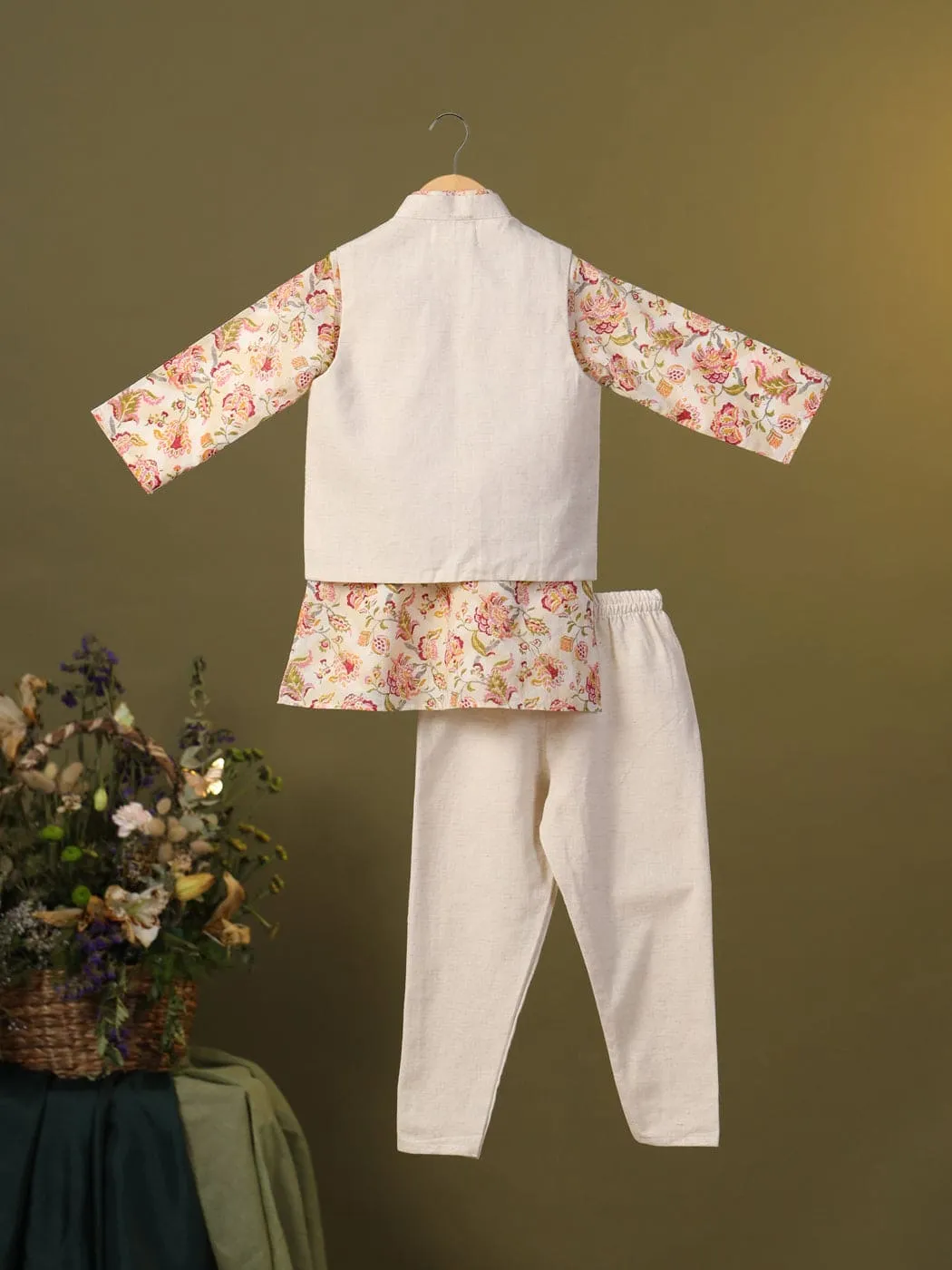 Pre-Order- BOY 3 Pc Bundi Set- Beige