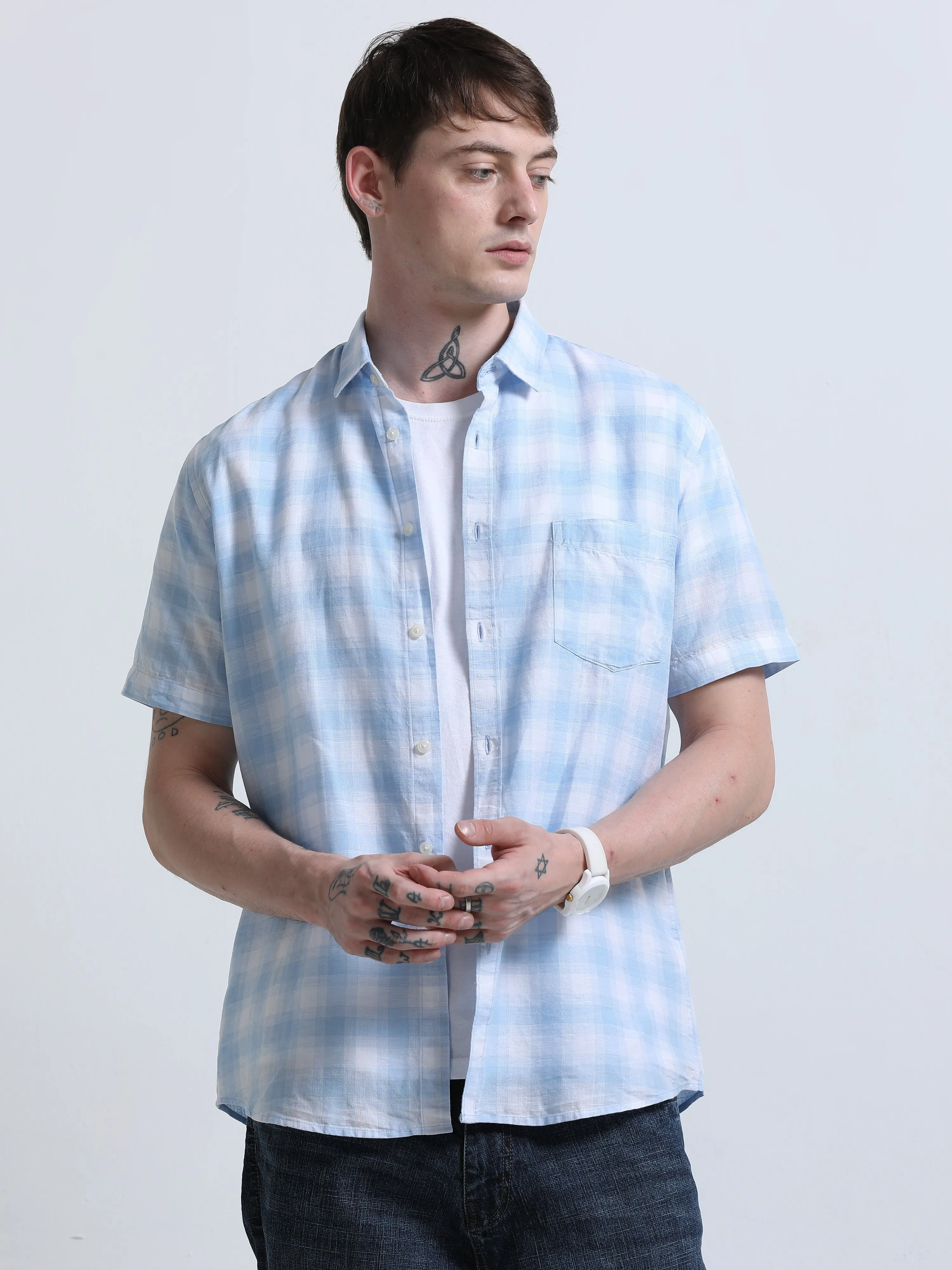 Rune - Relaxed Checks Shirt - Cadenza