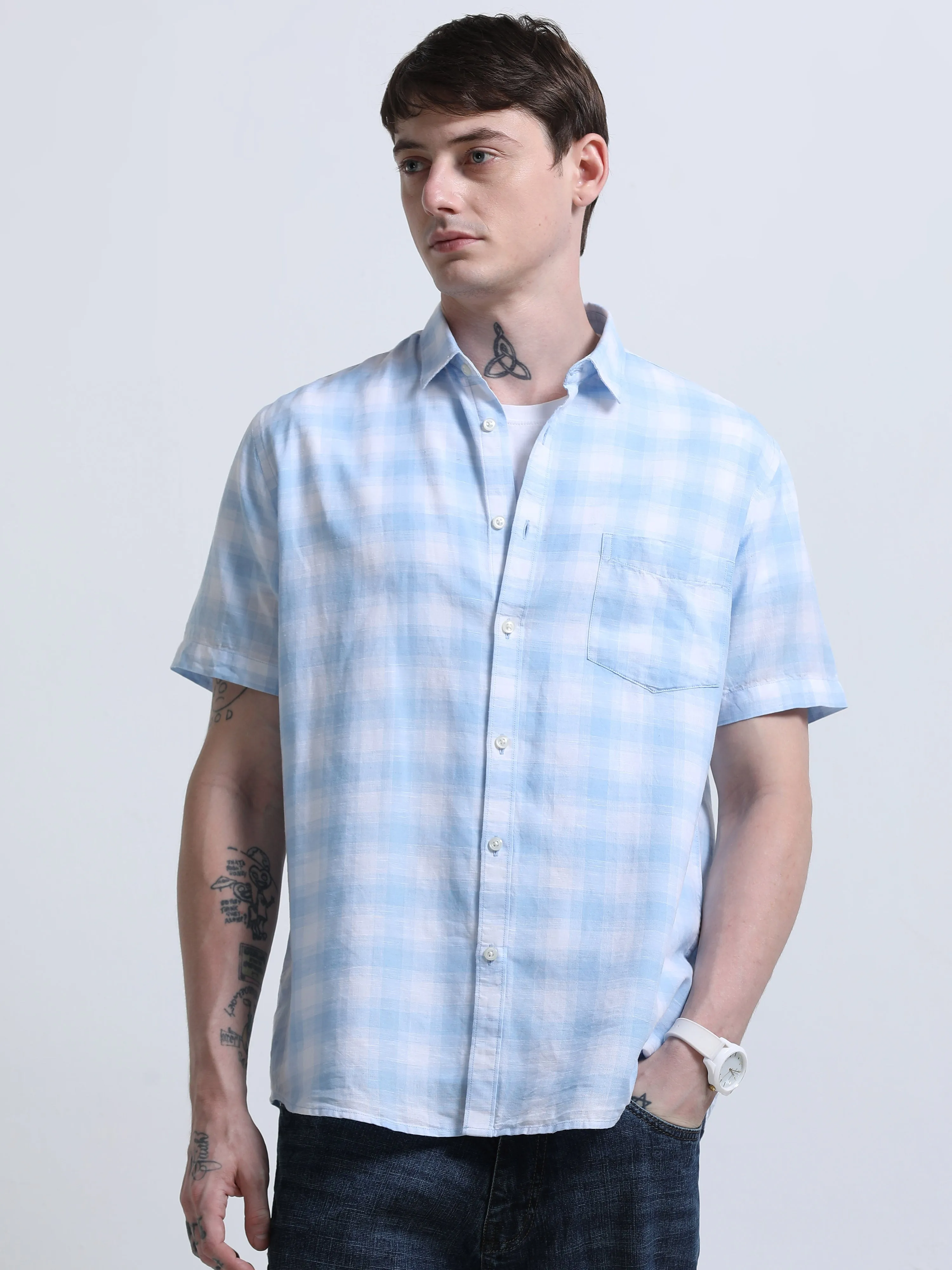 Rune - Relaxed Checks Shirt - Cadenza