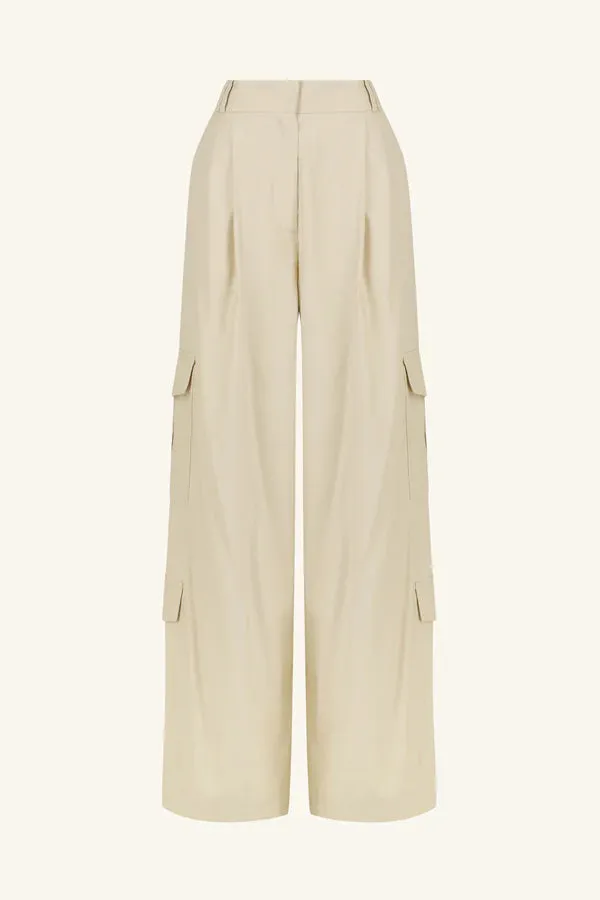 SHONA JOY - Kasbah Slouch Cargo Pant - Oyster