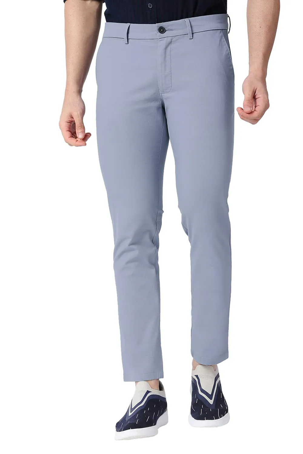 Skinny Fit Cotton Stretch Trousers