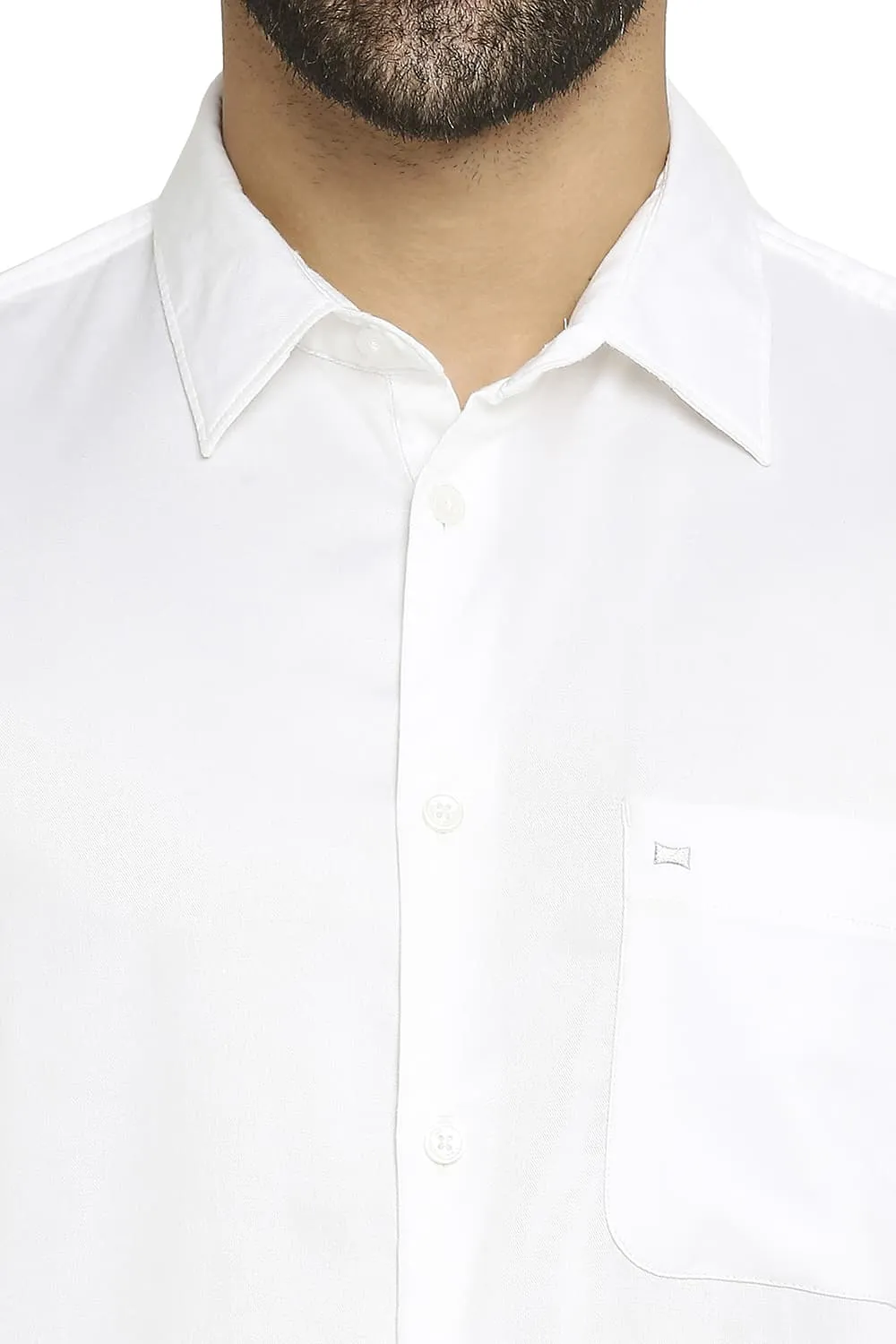 Slim Fit Viscose Polyester Stretch Twill Shirt