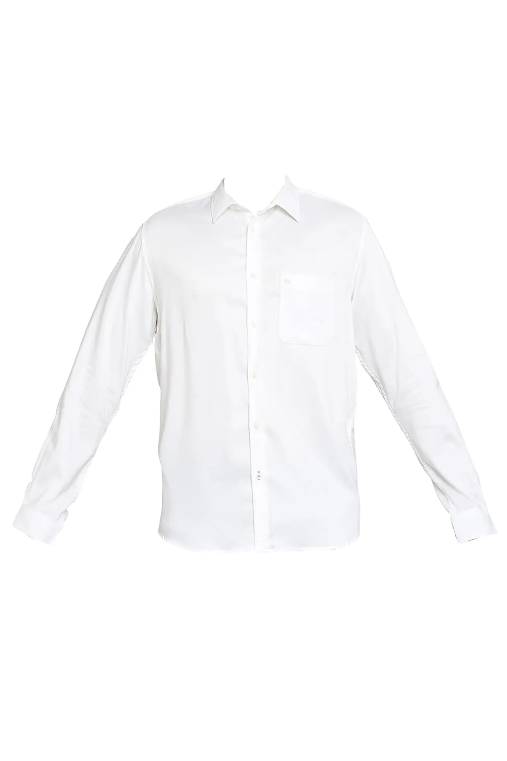 Slim Fit Viscose Polyester Stretch Twill Shirt