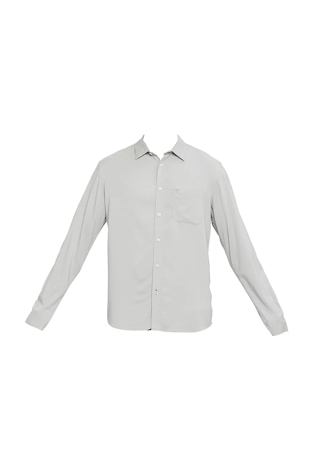 Slim Fit Viscose Polyester Stretch Twill Shirt