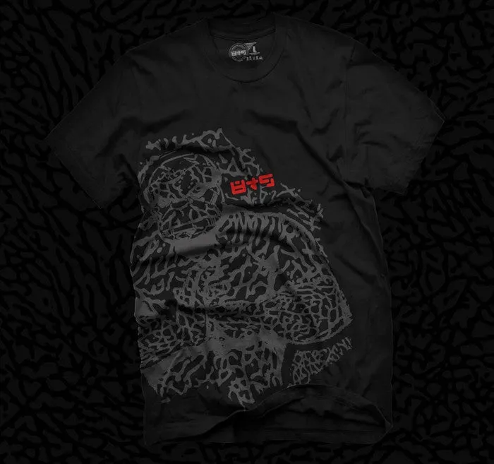 Thing Black Elephant Print T Shirt