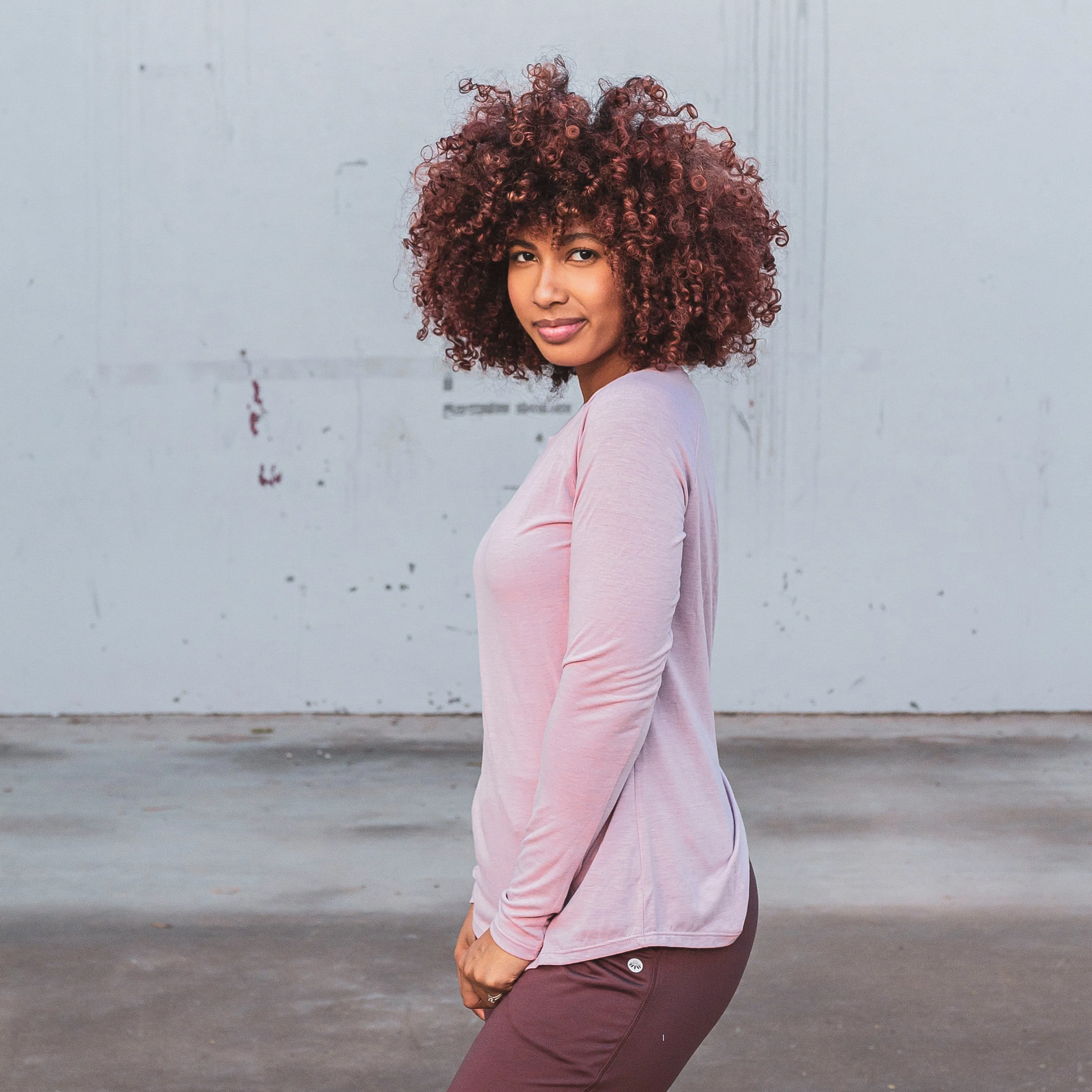 Tie Back Long Sleeve - Blush