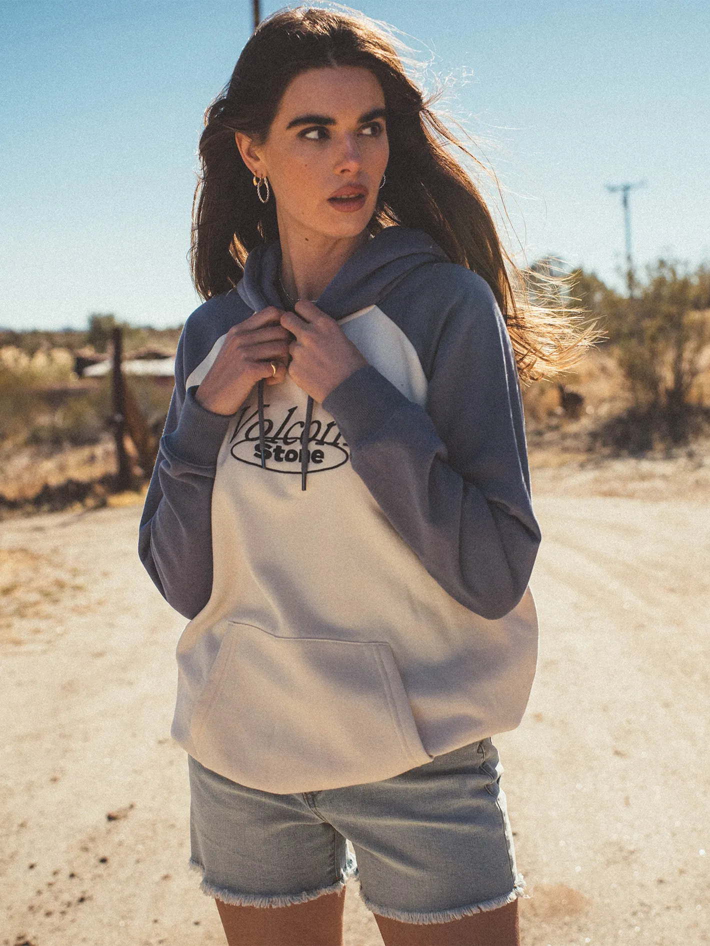 Truly Stoked Boyfriend Pullover Hoodie - Bone