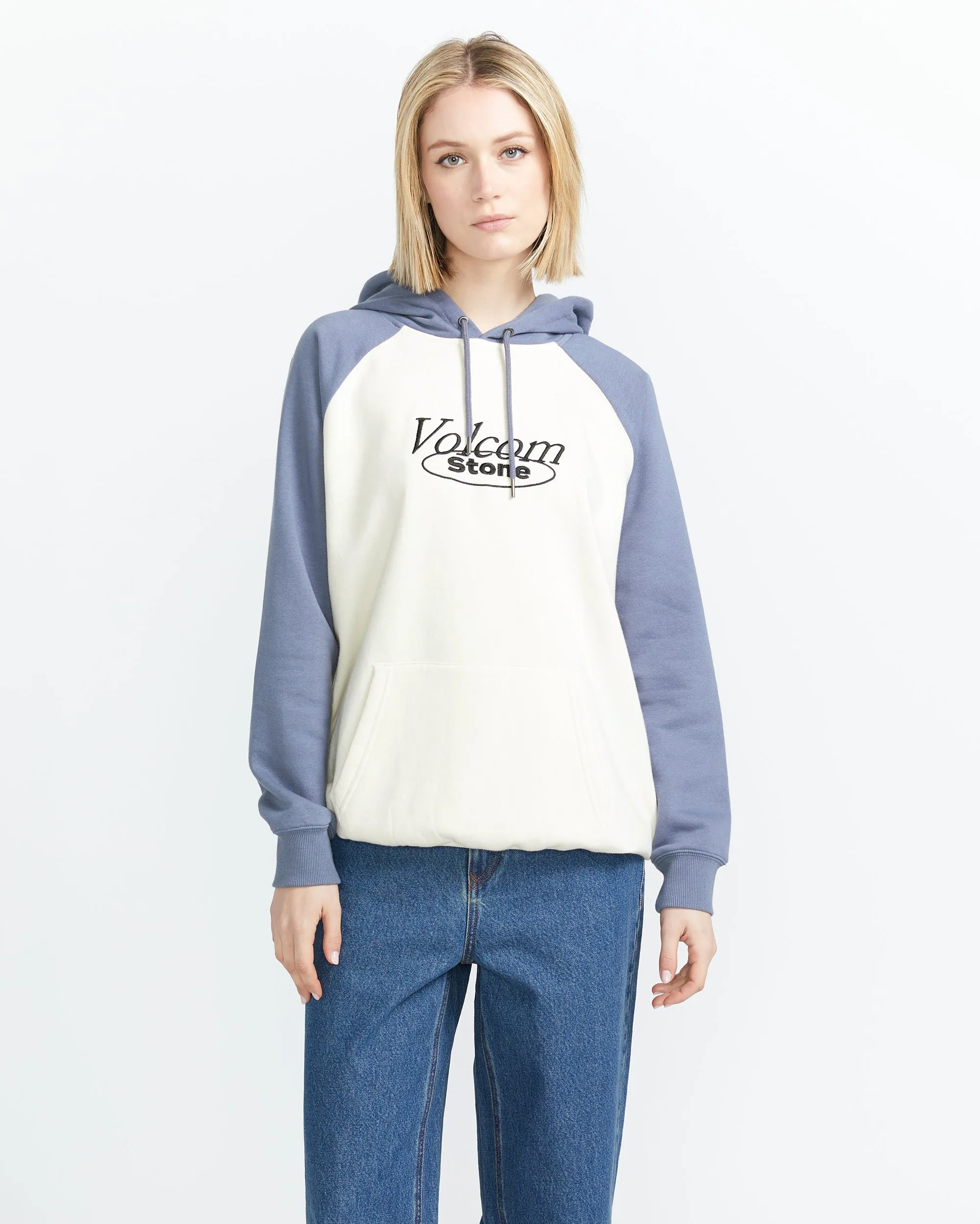 Truly Stoked Boyfriend Pullover Hoodie - Bone