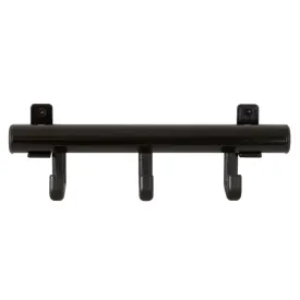 V-Part Coat Rack with 3 Hooks Techno 3 Black