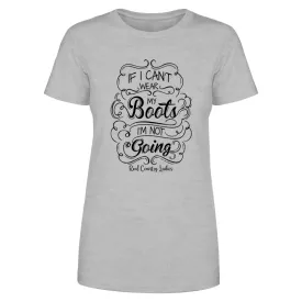 Wear My Boots Black Print Front Apparel